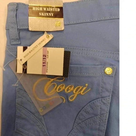 Coogie Blue  Embroidered High Waisted Skinny Jeans Size 11/12 - Picture 11 of 13